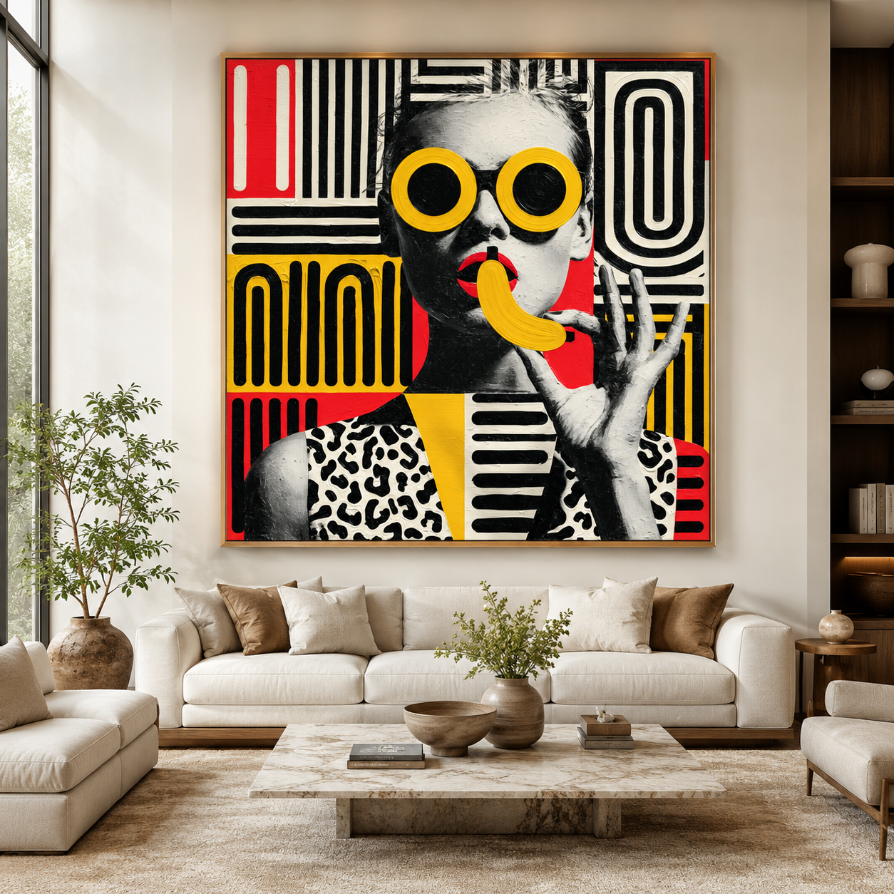 Portrait Canvas Wall Art — Yellow Shades | Rossetti Art