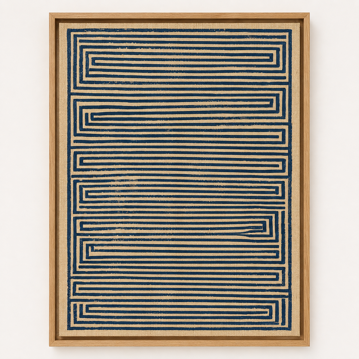 Navy Abstract Wall Art — Blueprint | Rossetti Art