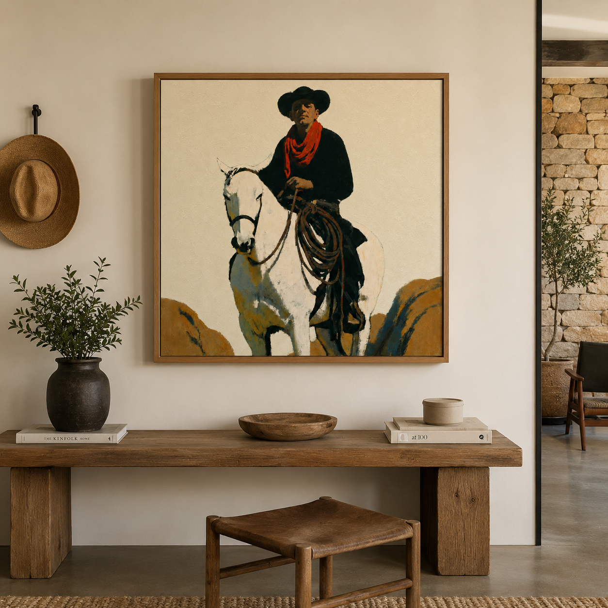 Cowboy Wall Art — The Wrangler by Rossetti Art