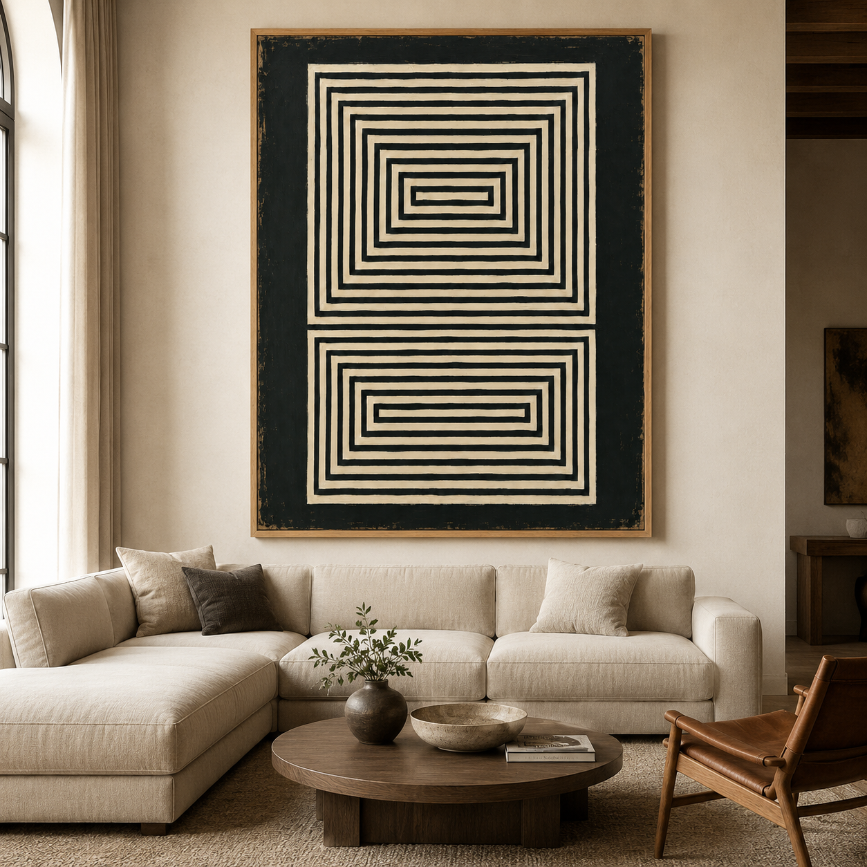 Black and White Canvas Print — Threshold by Rossetti Art
