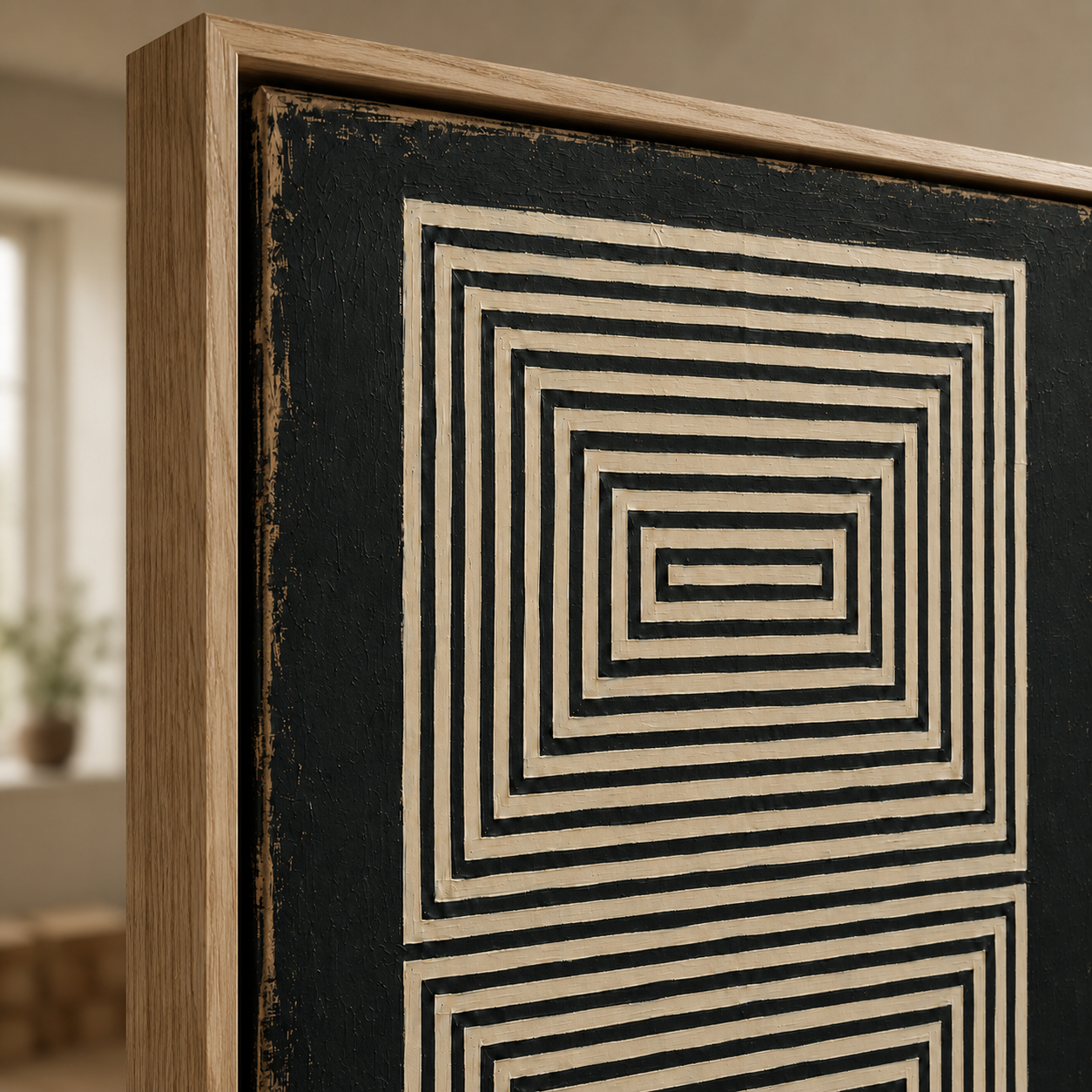 Black and White Canvas Print — Threshold by Rossetti Art