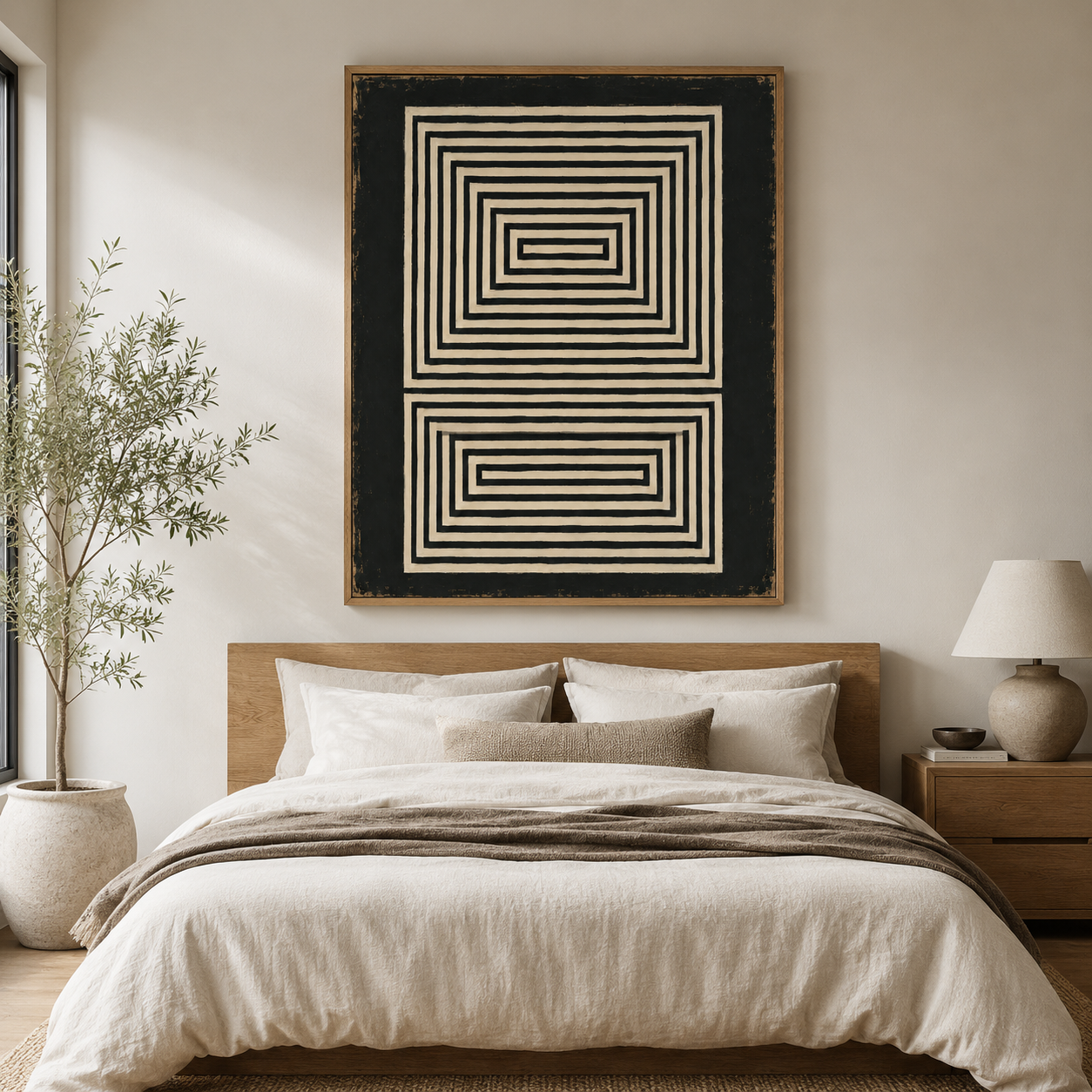 Black and White Canvas Print — Threshold by Rossetti Art