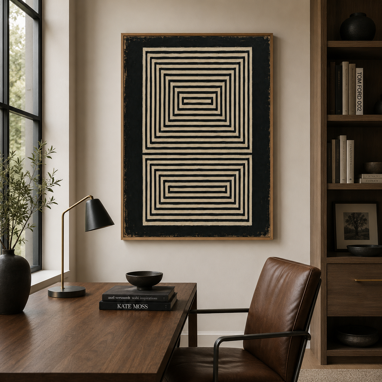 Black and White Canvas Print — Threshold by Rossetti Art