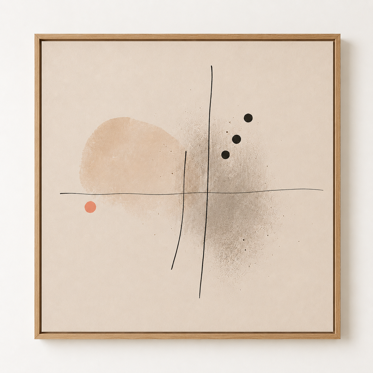 Minimalist Abstract Art Canvas Print — Haiku by Rossetti Art