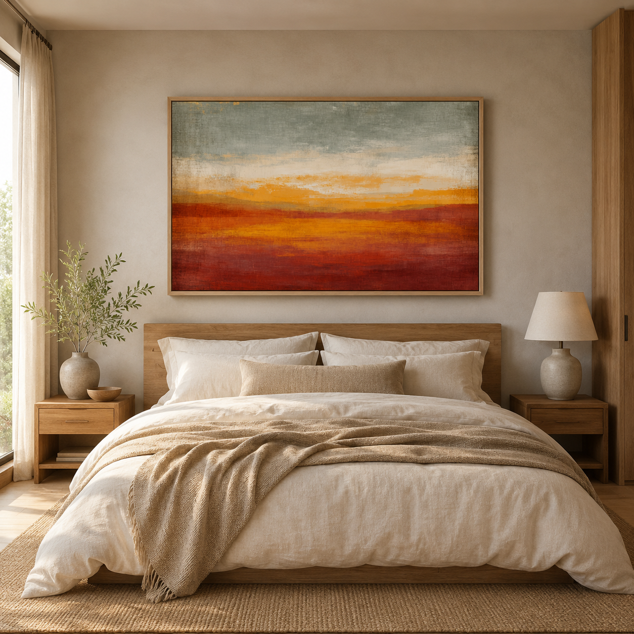 Minimalist Abstract Landscape Painting | Rossetti Art