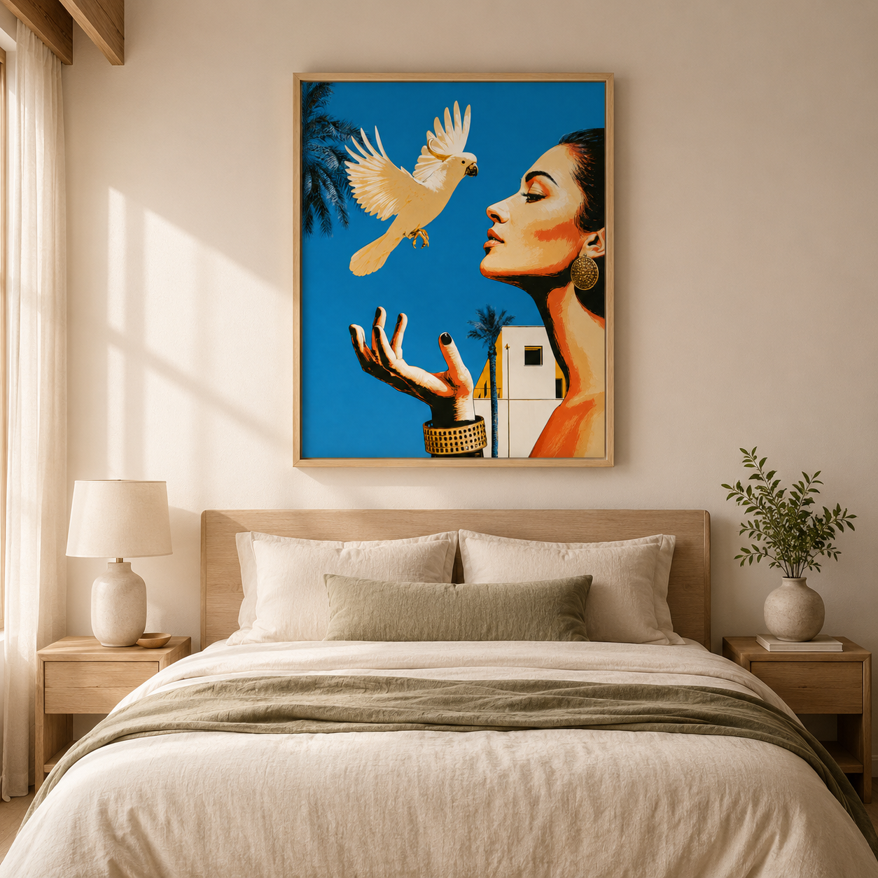 Tropical Wall Art Canvas Print — Letting Go by Rossetti Art