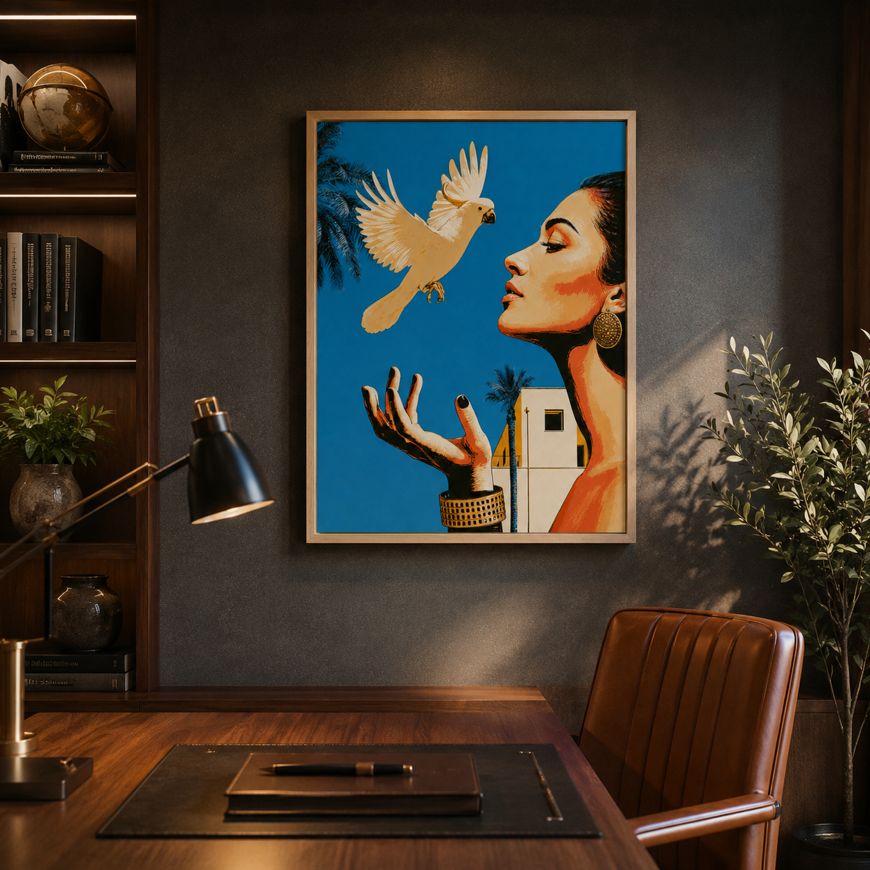 Tropical Wall Art Canvas Print — Letting Go by Rossetti Art