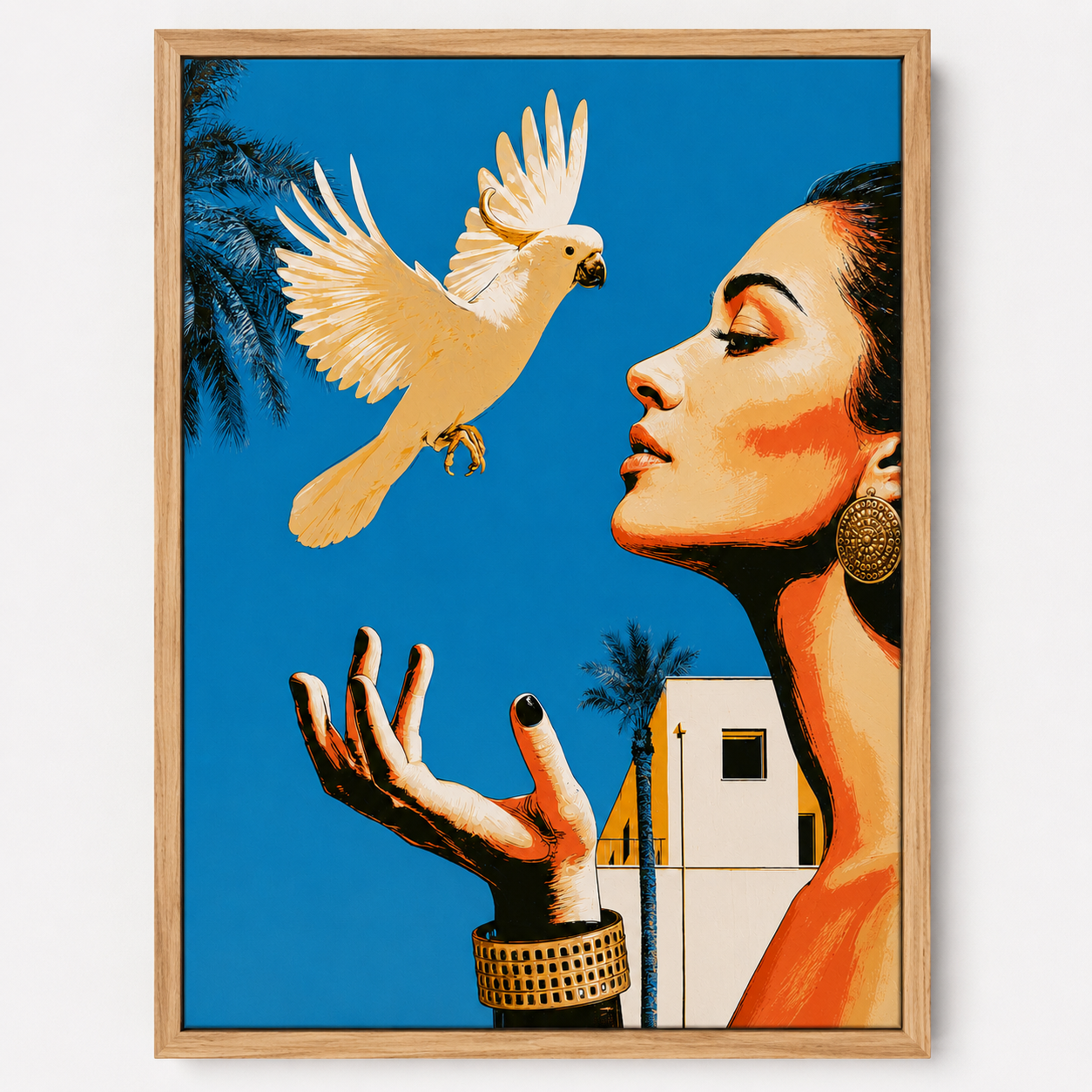Tropical Wall Art Canvas Print — Letting Go by Rossetti Art