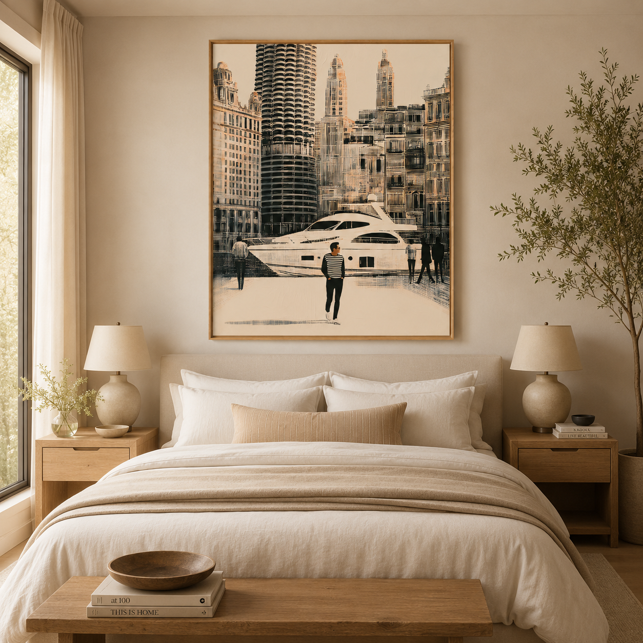 Chicago Wall Art Canvas Print — River North by Rossetti Art