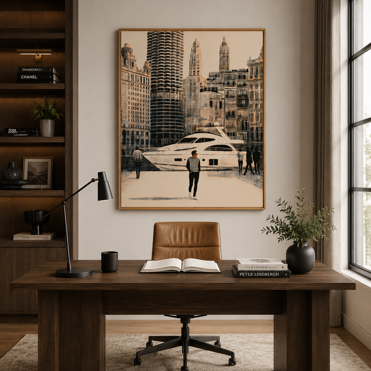 Chicago Wall Art Canvas Print — River North by Rossetti Art