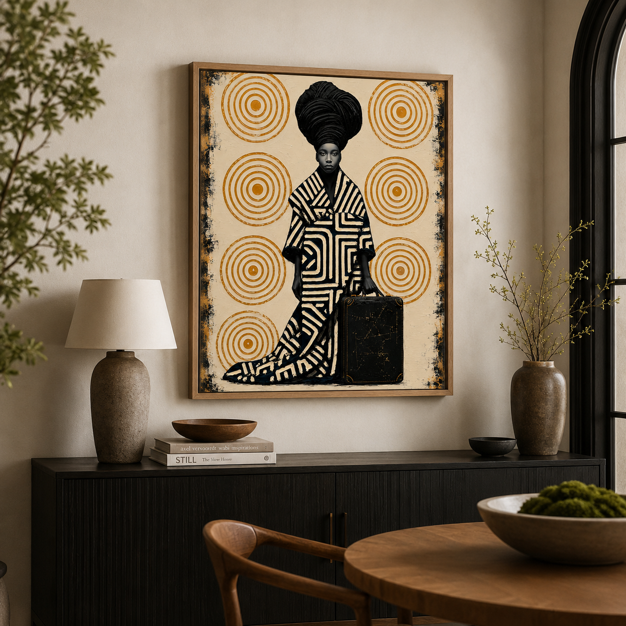 Afrocentric Wall Art — Sovereign Journey Canvas Print | Rossetti Art