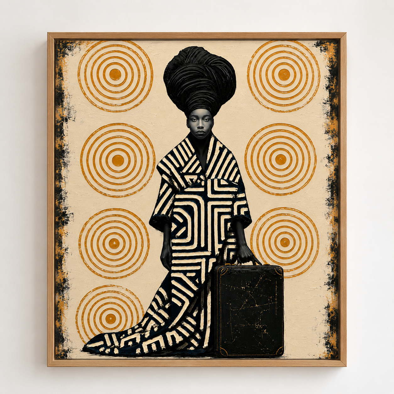 Afrocentric Wall Art — Sovereign Journey Canvas Print | Rossetti Art