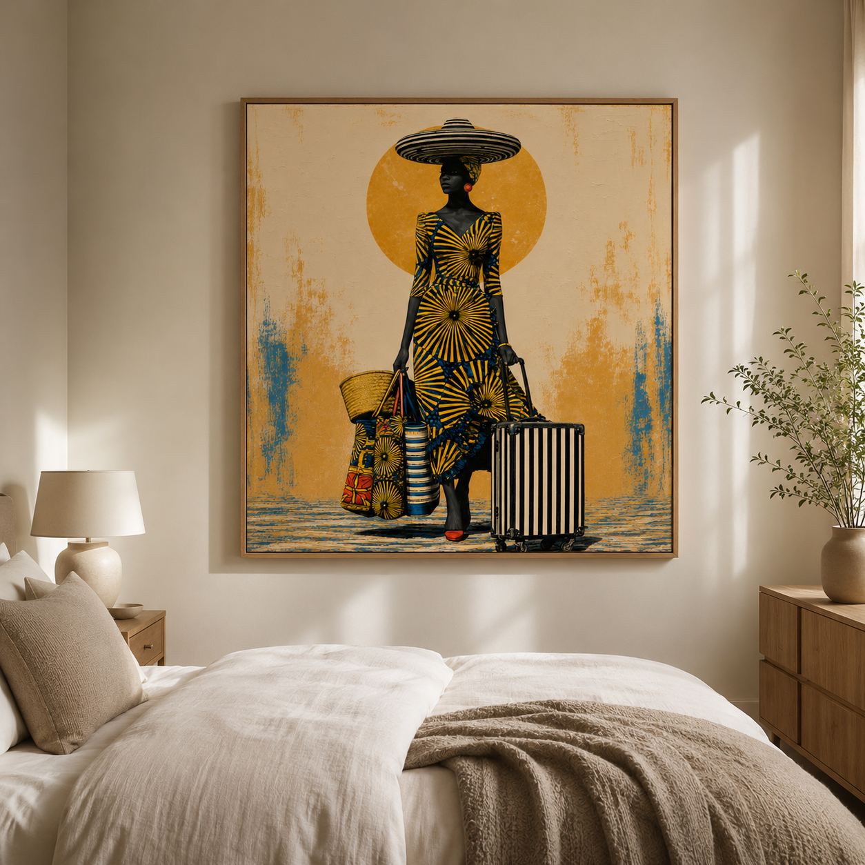 African Art Print — The Golden Departure | Rossetti Art