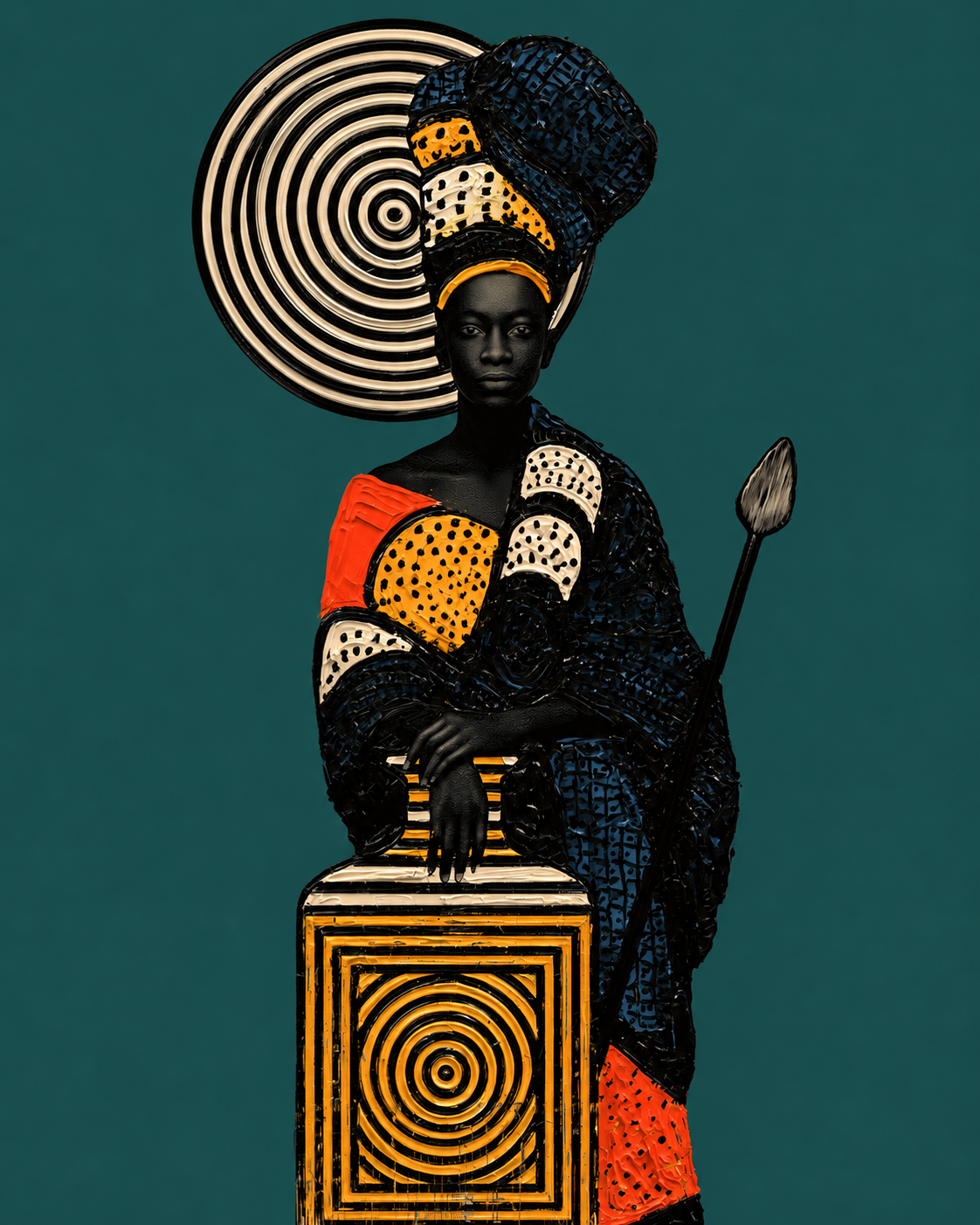 African Queen Wall Art — The Sentinel Canvas Print | Rossetti Art