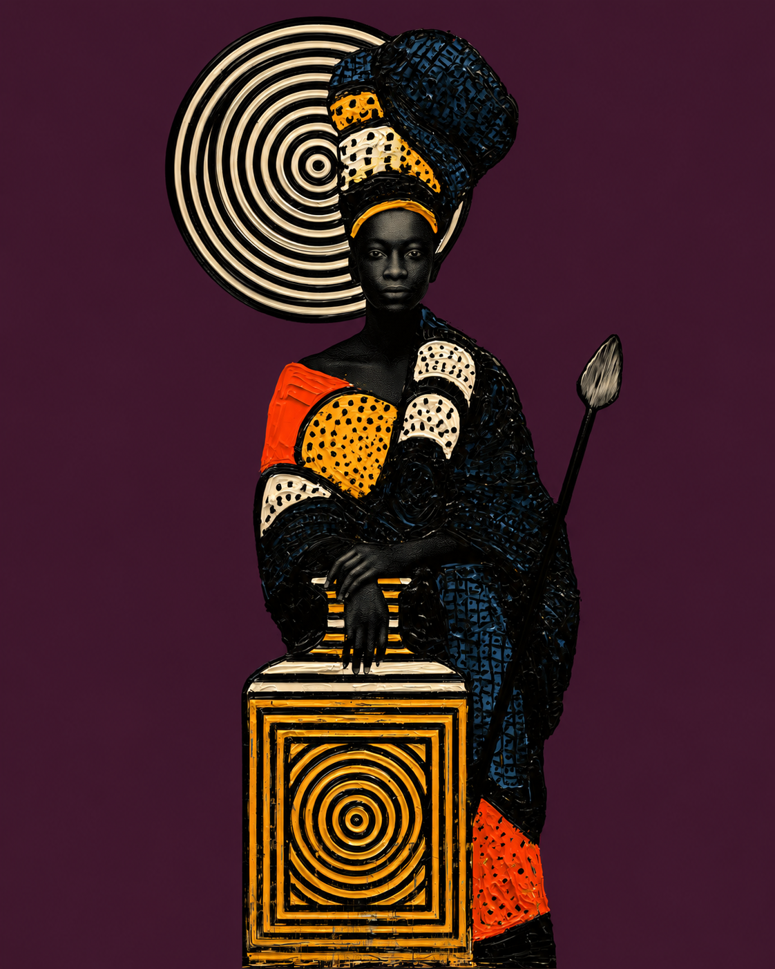 African Queen Wall Art — The Sentinel Canvas Print | Rossetti Art