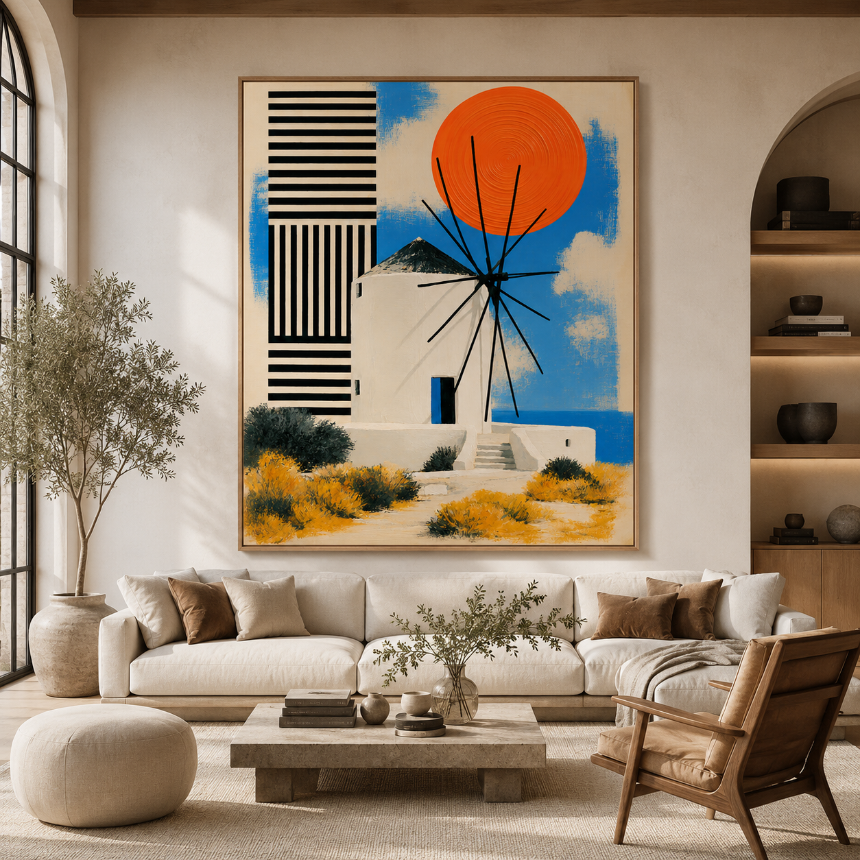 Greek Wall Art Canvas Print — Meltemi by Rossetti Art