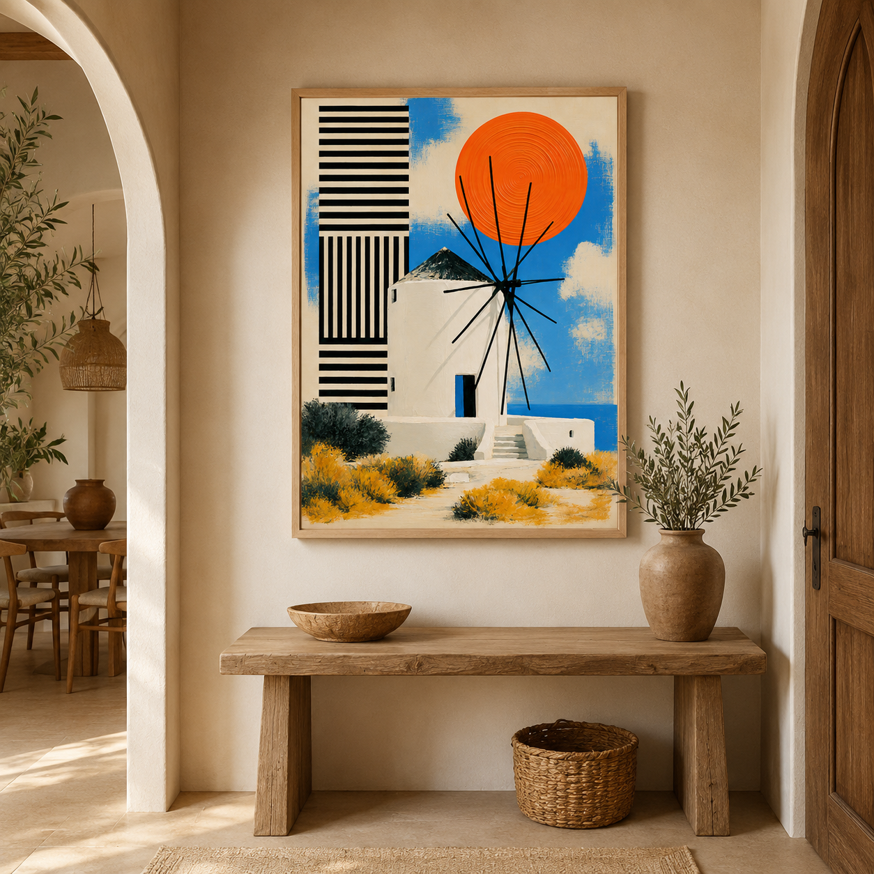 Greek Wall Art Canvas Print — Meltemi by Rossetti Art