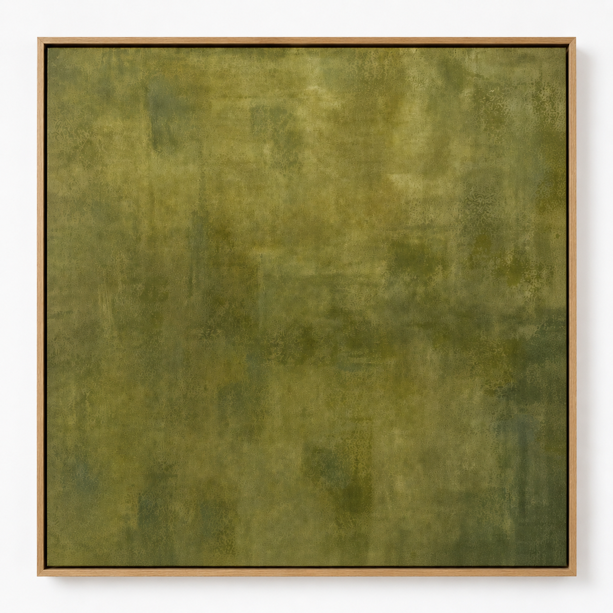 Green Abstract Painting Large Canvas Print — Patina by Rossetti Art