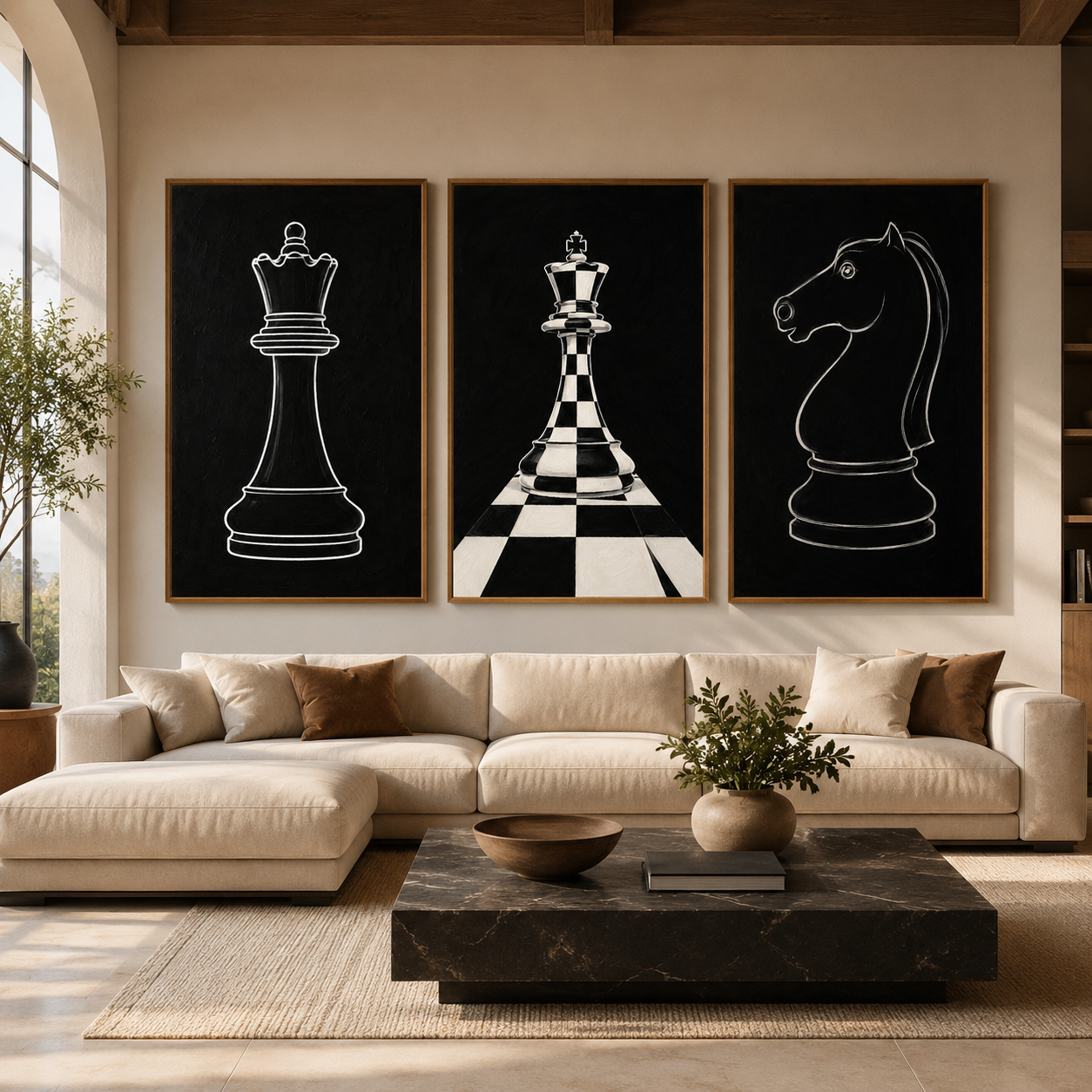 Chess Wall Art Canvas Print — Game of Kings by Rossetti Art