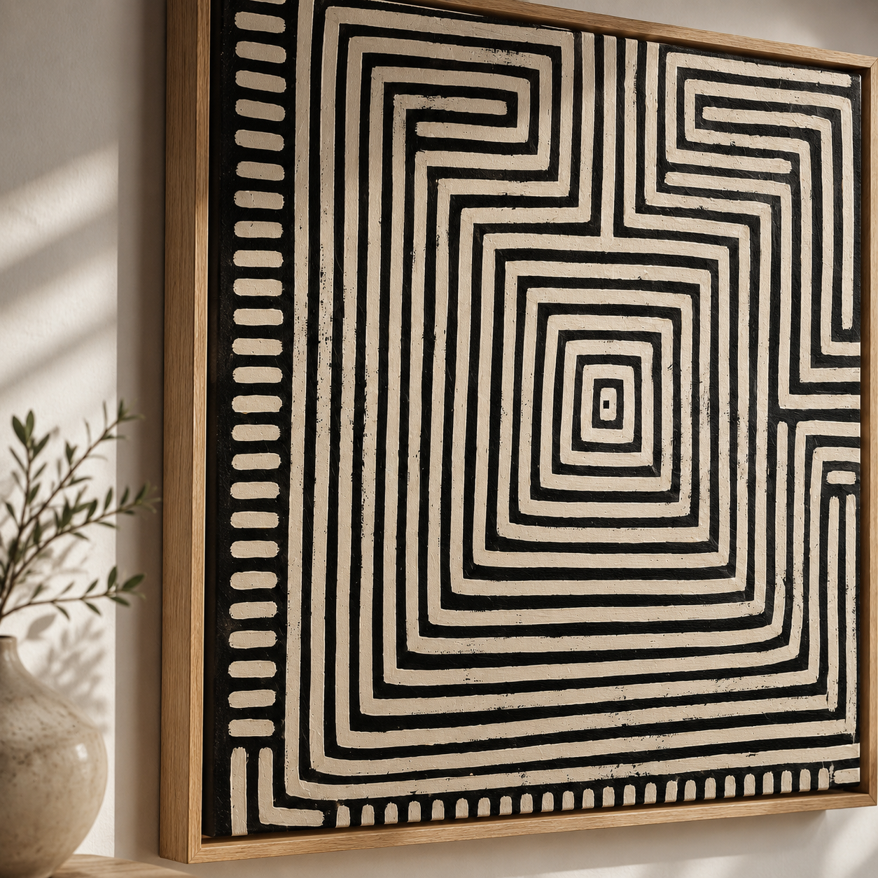 Labyrinth Wall Art Canvas Print — Inward by Rossetti Art