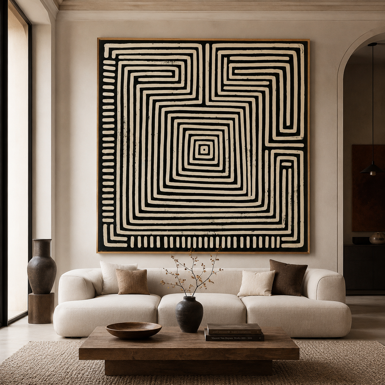 Labyrinth Wall Art Canvas Print — Inward by Rossetti Art
