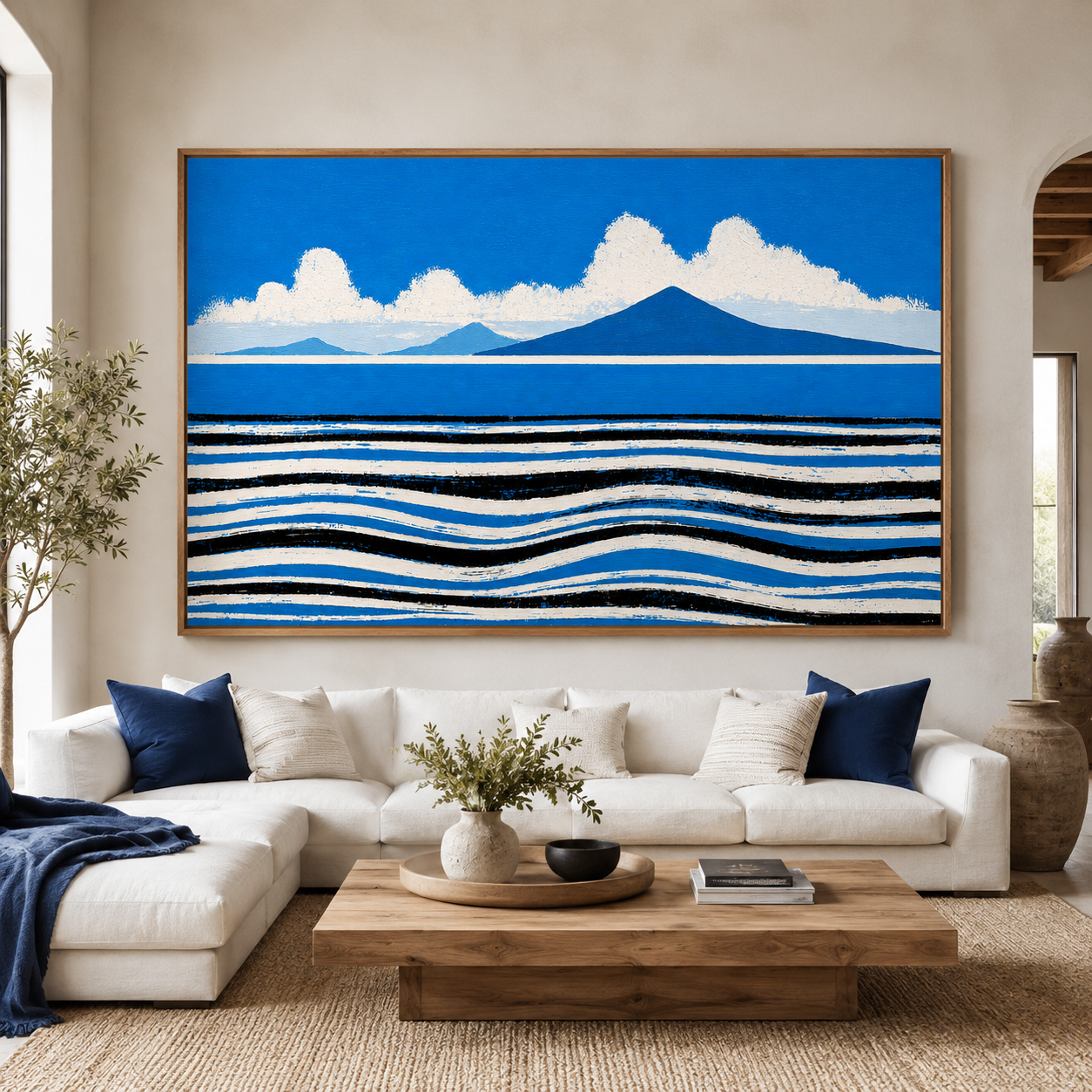Mediterranean Sea Canvas Print — Surge by Rossetti Art