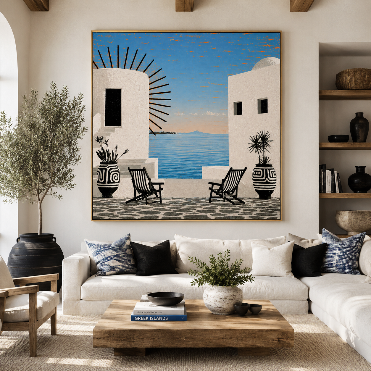 Mykonos Art Print — Hora by Rossetti Art