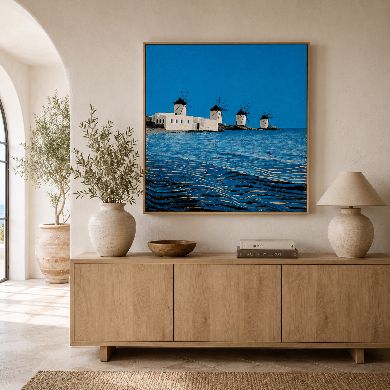 Windmill Wall Art Canvas Print — Kato Mili by Rossetti Art