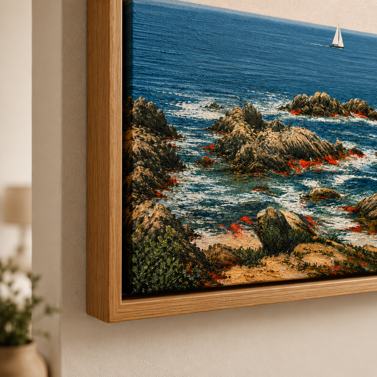 Ocean Painting Canvas Print — Solitude by Rossetti Art