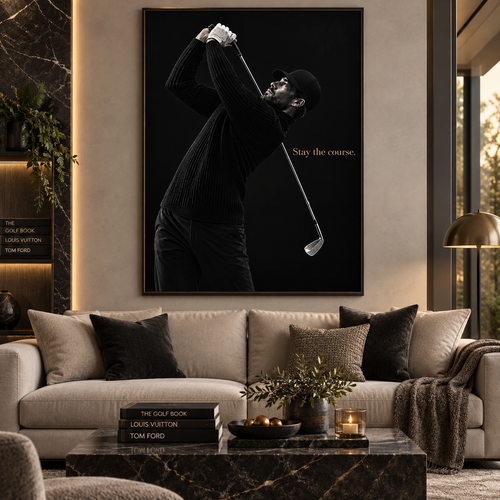 Golf Wall Decor — Stay the Course Acrylic Print by Rossetti Art