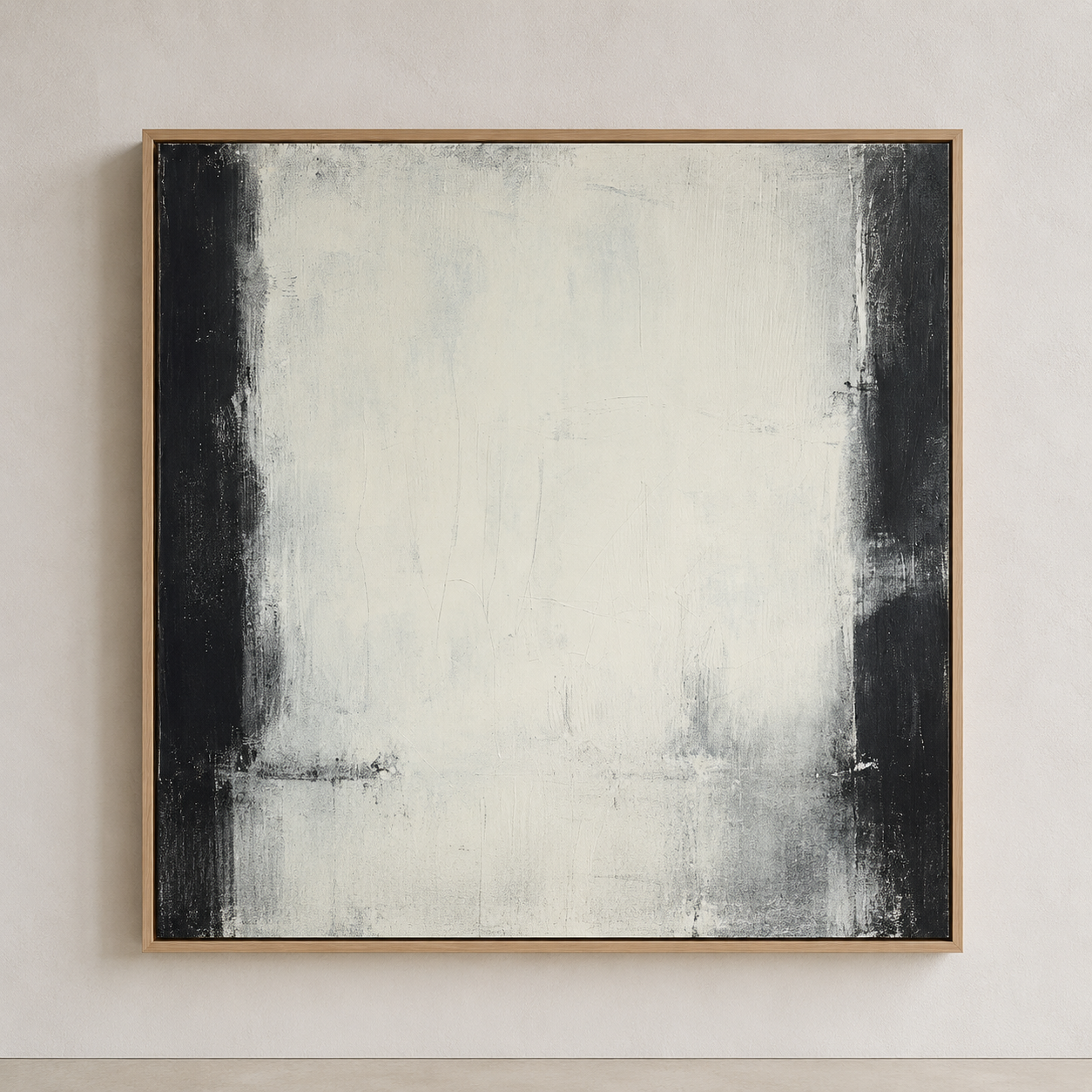 Black and White Wall Art Canvas – Quiet Divide by Rossetti Art