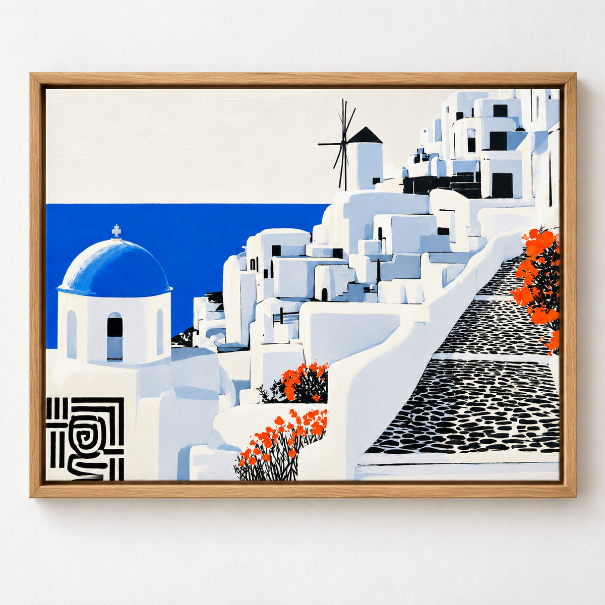Santorini Wall Art Canvas Print – Santorini by Rossetti Art