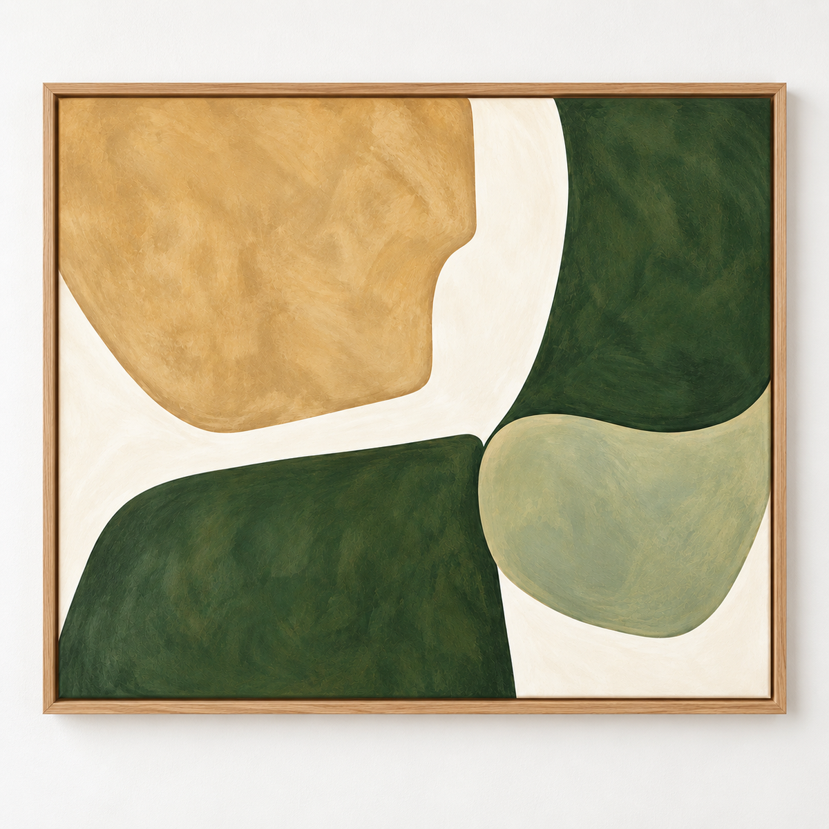 Close-up detail of Terra Forms canvas print showing painterly texture – by Rossetti Art