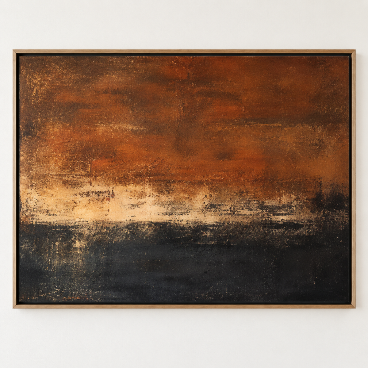 Desert Sunset Painting – Scorched Horizon by Rossetti Art