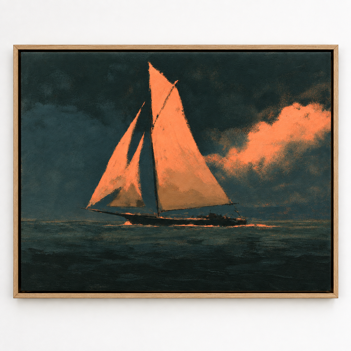 Sailboat Painting – Coral Wind by Rossetti Art