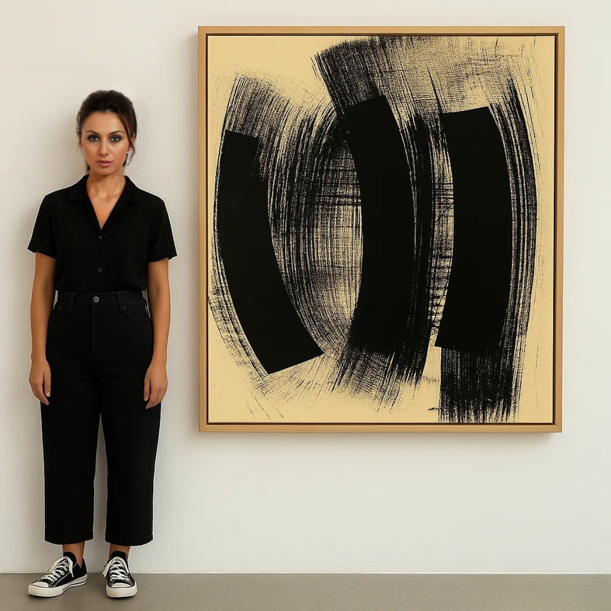 Minimalist Brushstroke Wall Art