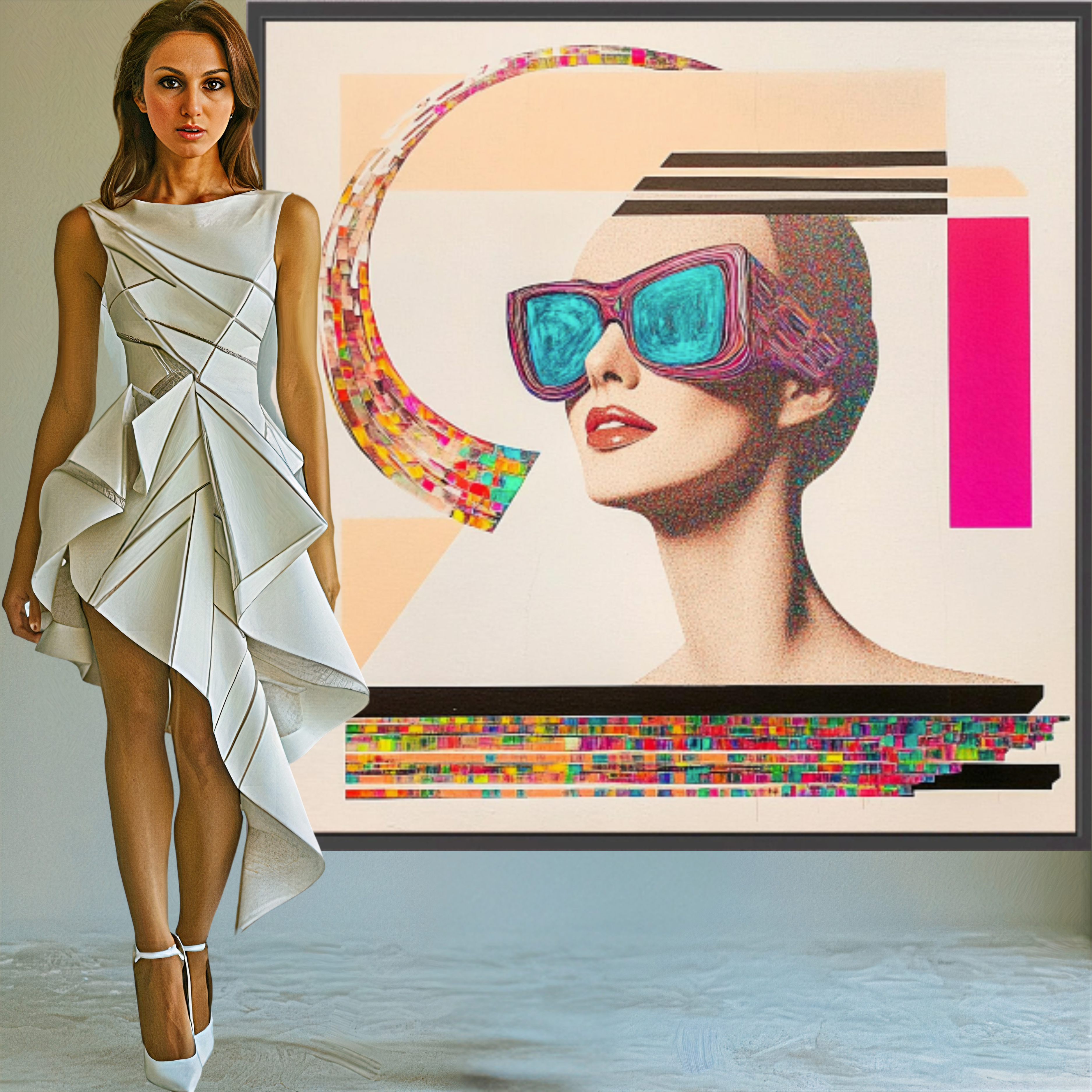 Canvas Print: "Futurist Vision" – Modern Pop Art Wall Decor