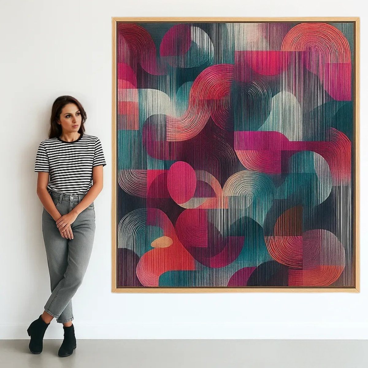 abstract geometric wall art 