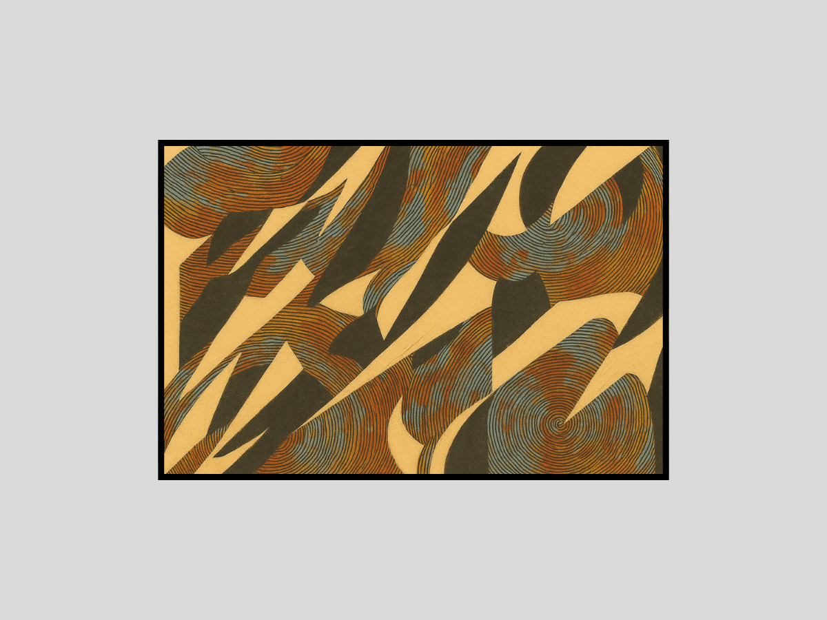 Contemporary canvas art print