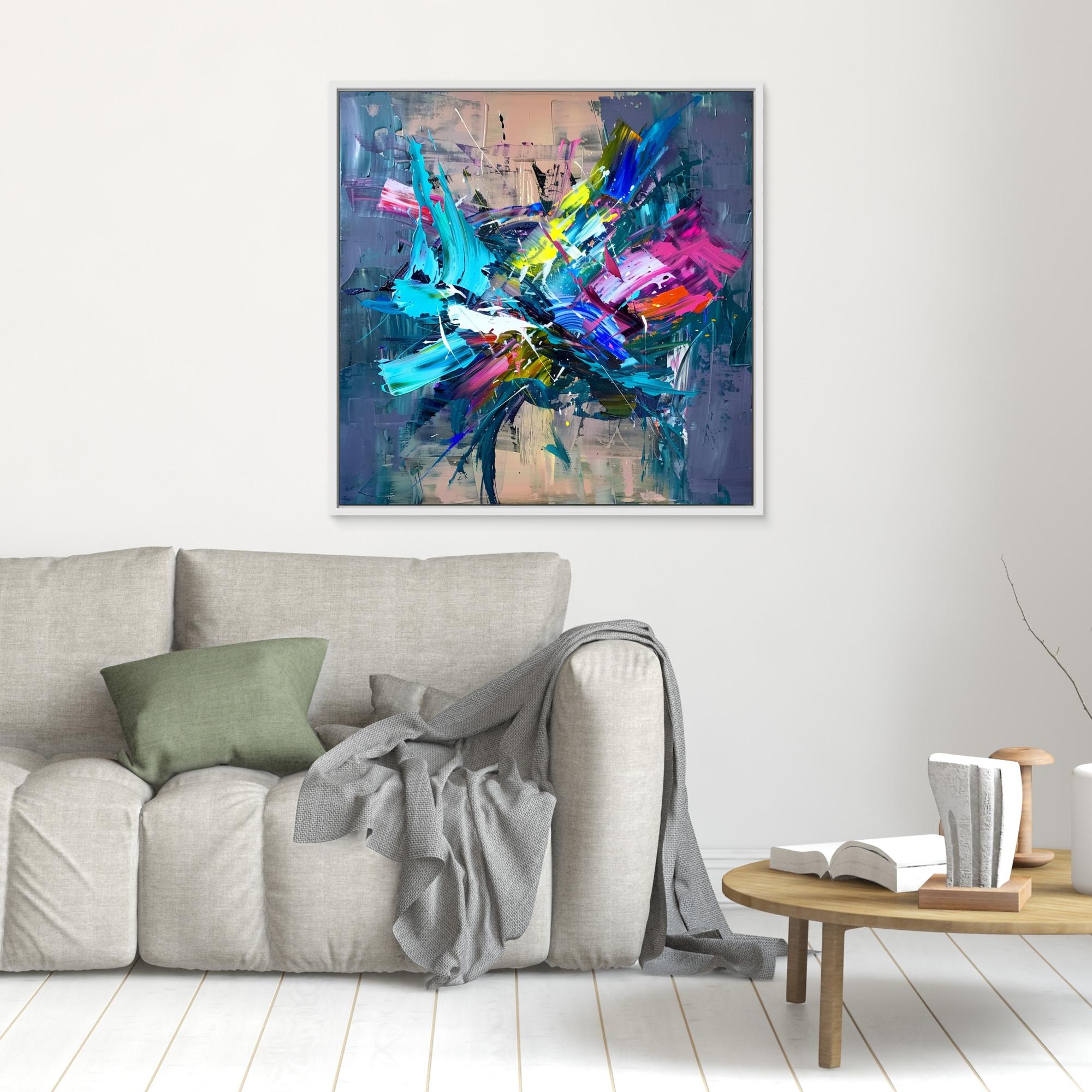 Canvas Print : Energy Unleashed - Abstract Expressionist Wall Art Print 