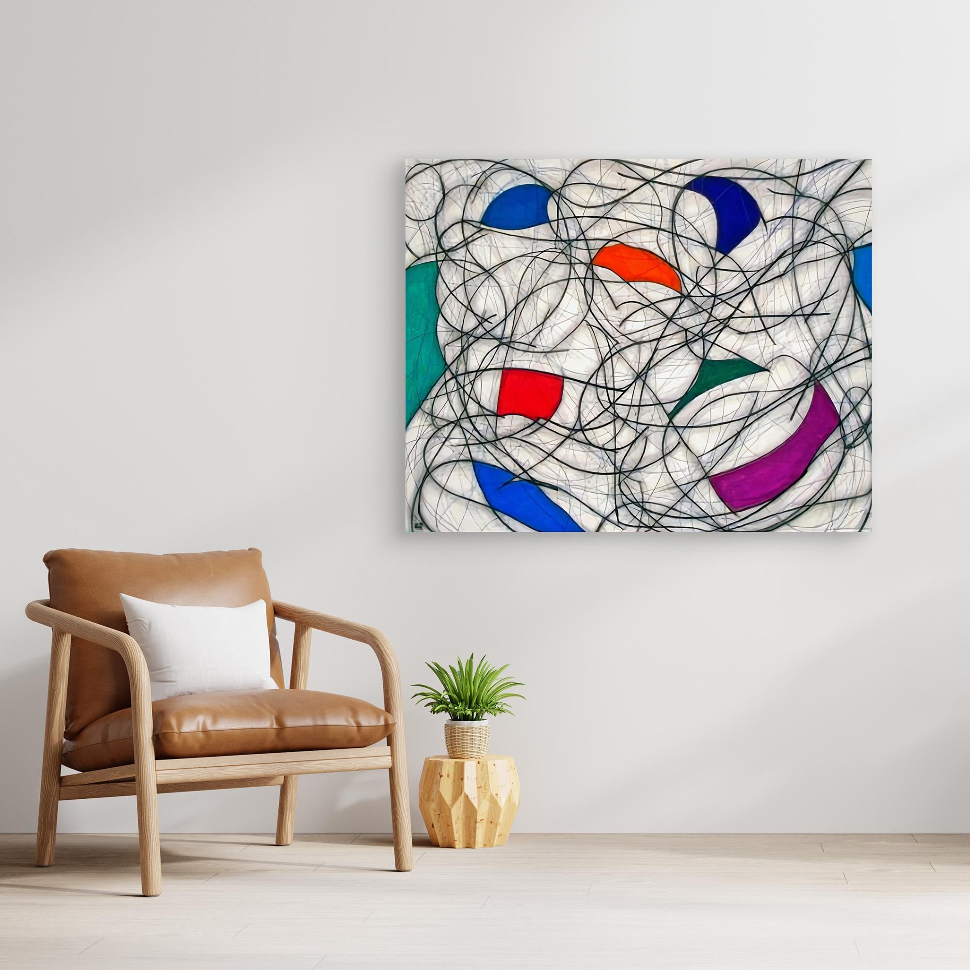 Canvas Print: Modern Abstract Chaos - Contemporary Art Print