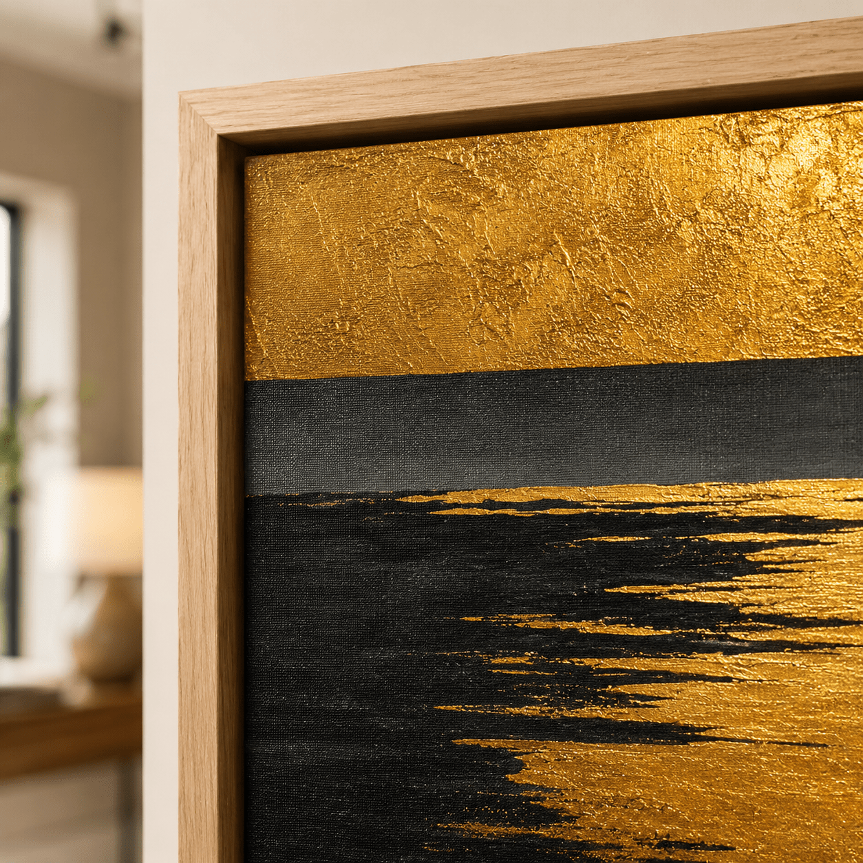 Abstract Art Landscape Painting — Molten Horizon by Rossetti Art