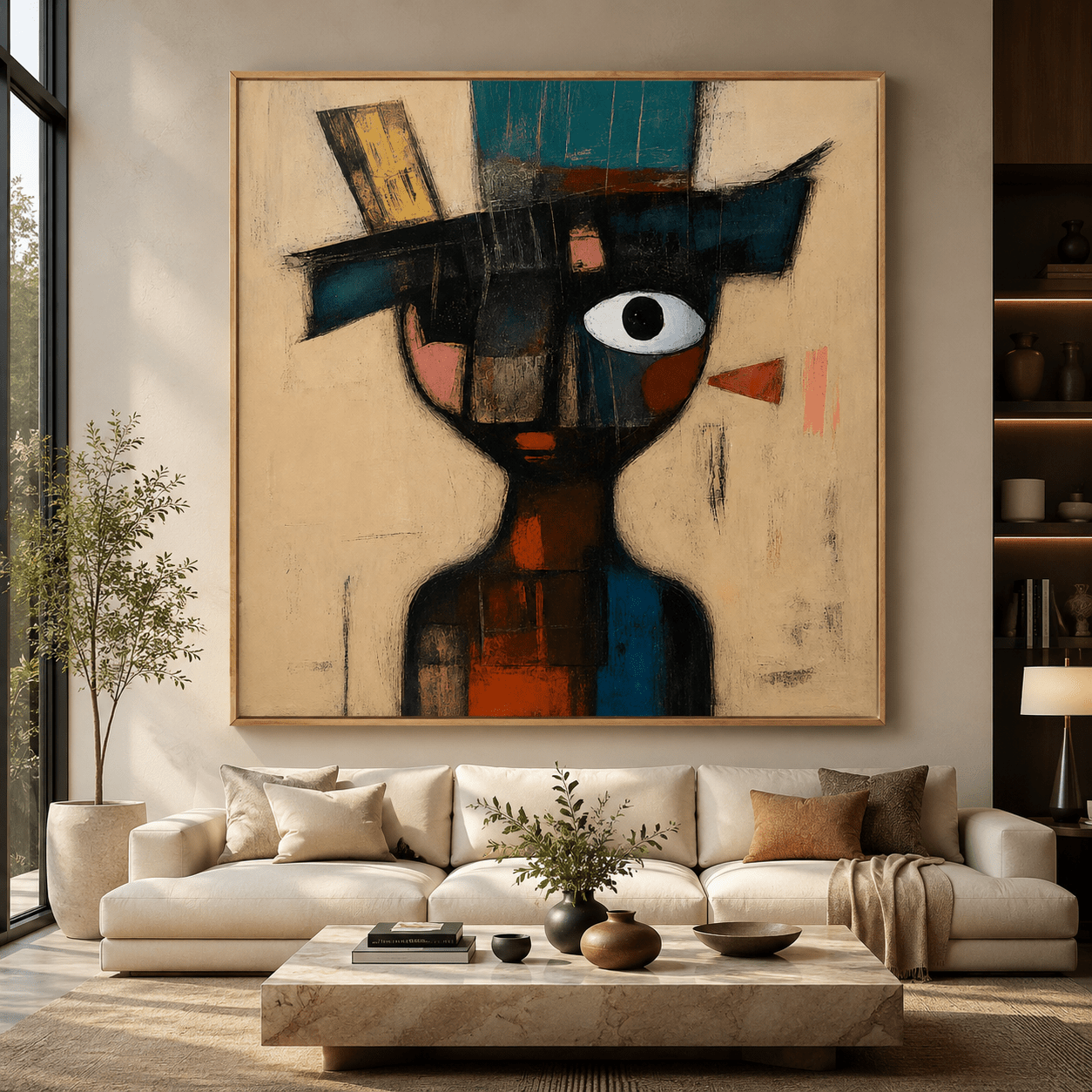 Abstract Canvas Wall Art — Fragmented Whimsy by Rossetti Art