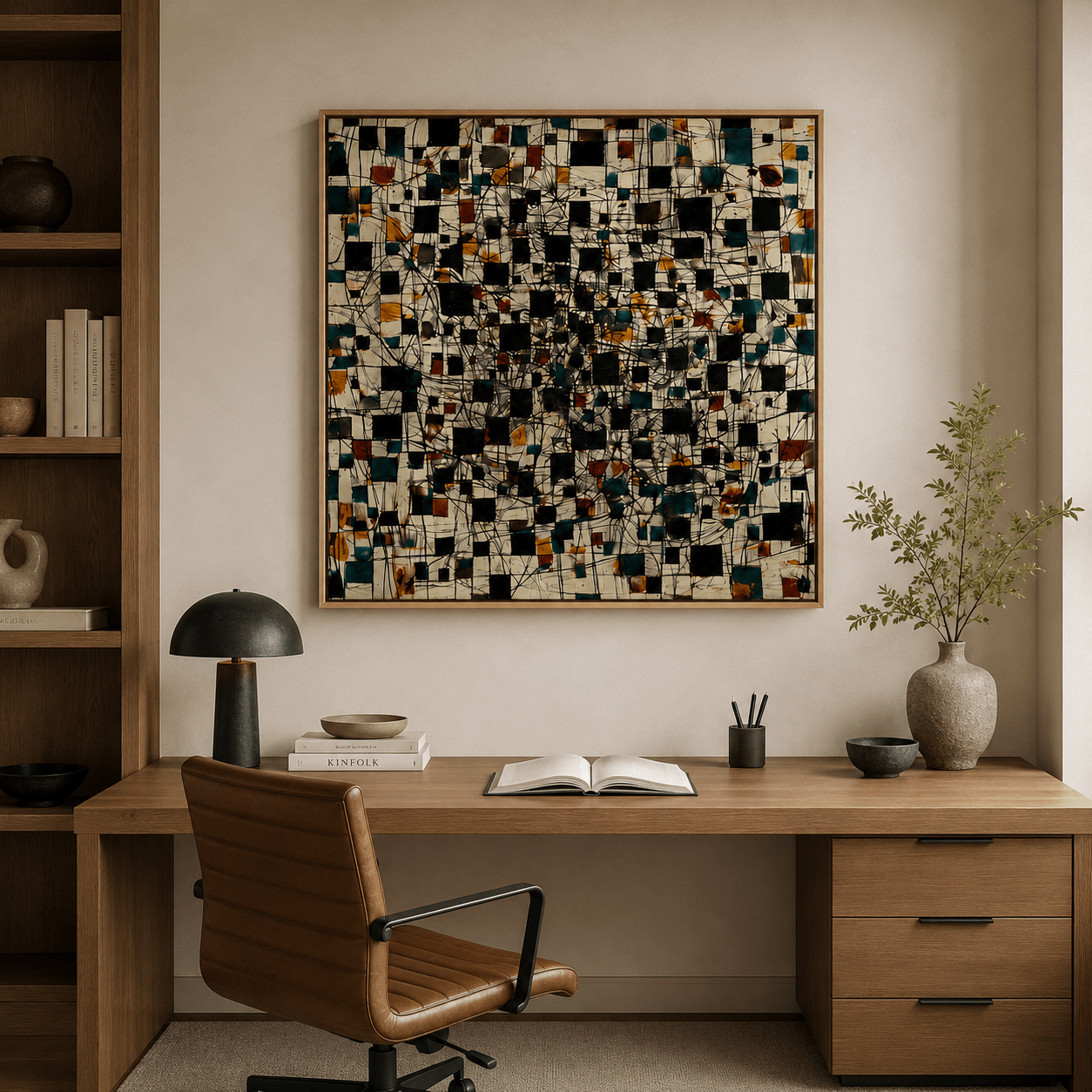 Abstract Expressionism Art — Celestial Mosaic | Rossetti Art