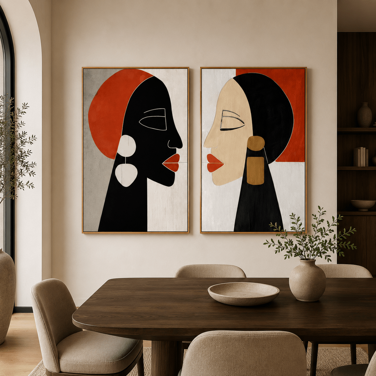 Abstract Face Art Painting — Kindred | Rossetti Art