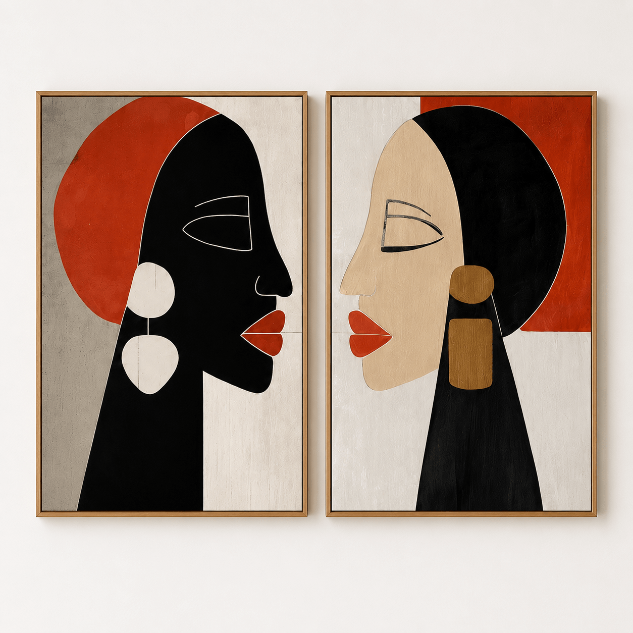 Abstract Face Art Painting — Kindred | Rossetti Art