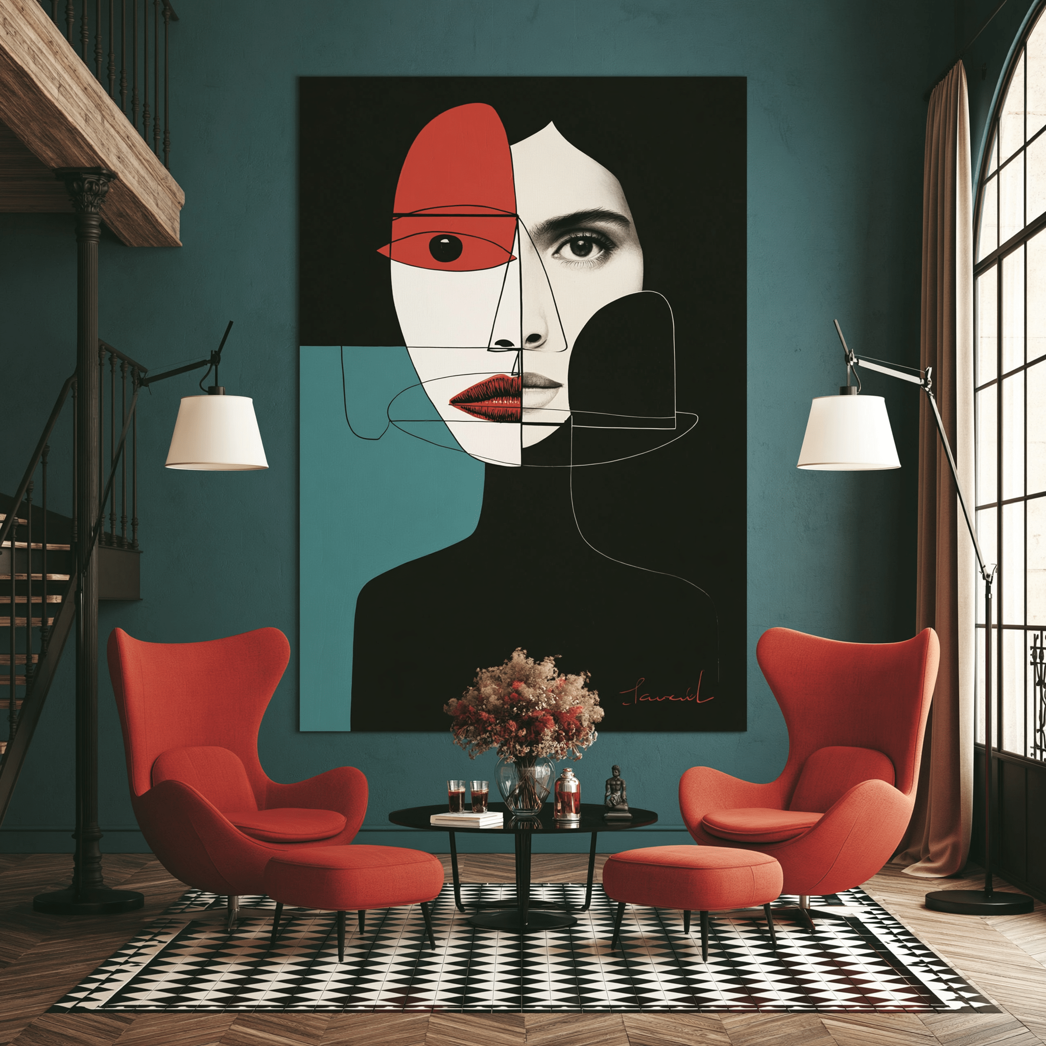 Abstract Face Wall Art — Persona by Rossetti Art
