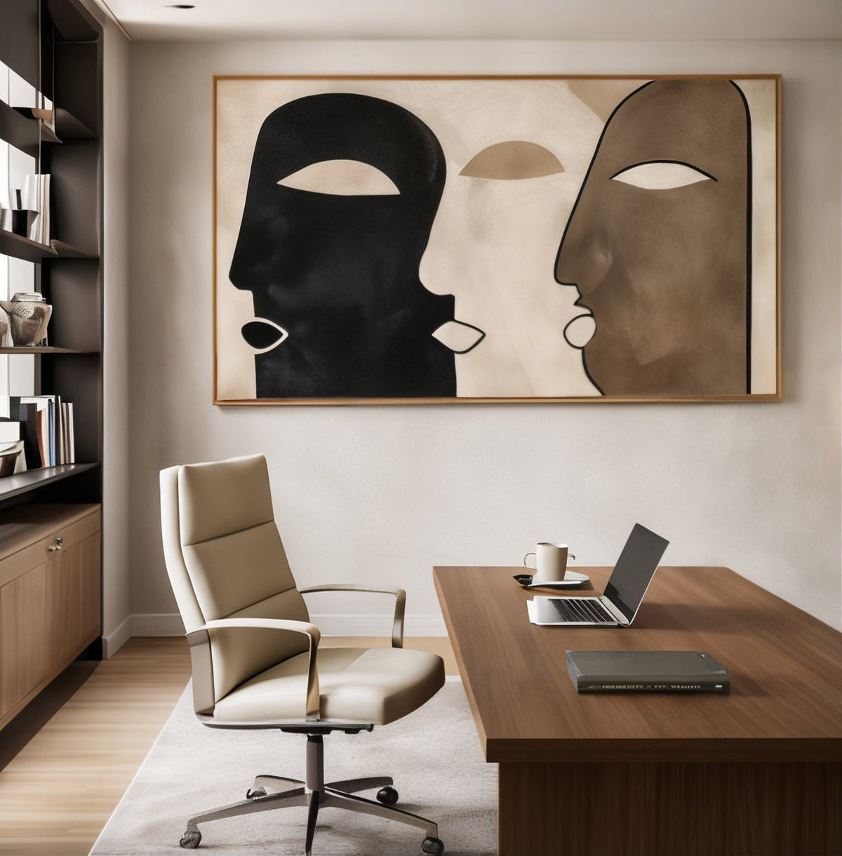 Abstract Faces Painting on Canvas