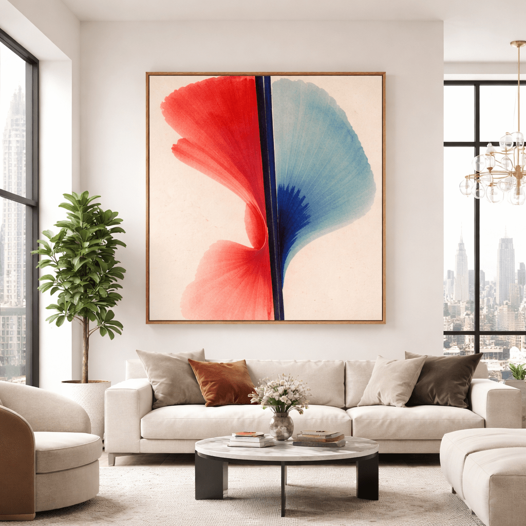 Abstract Floral Canvas Wall Art Print