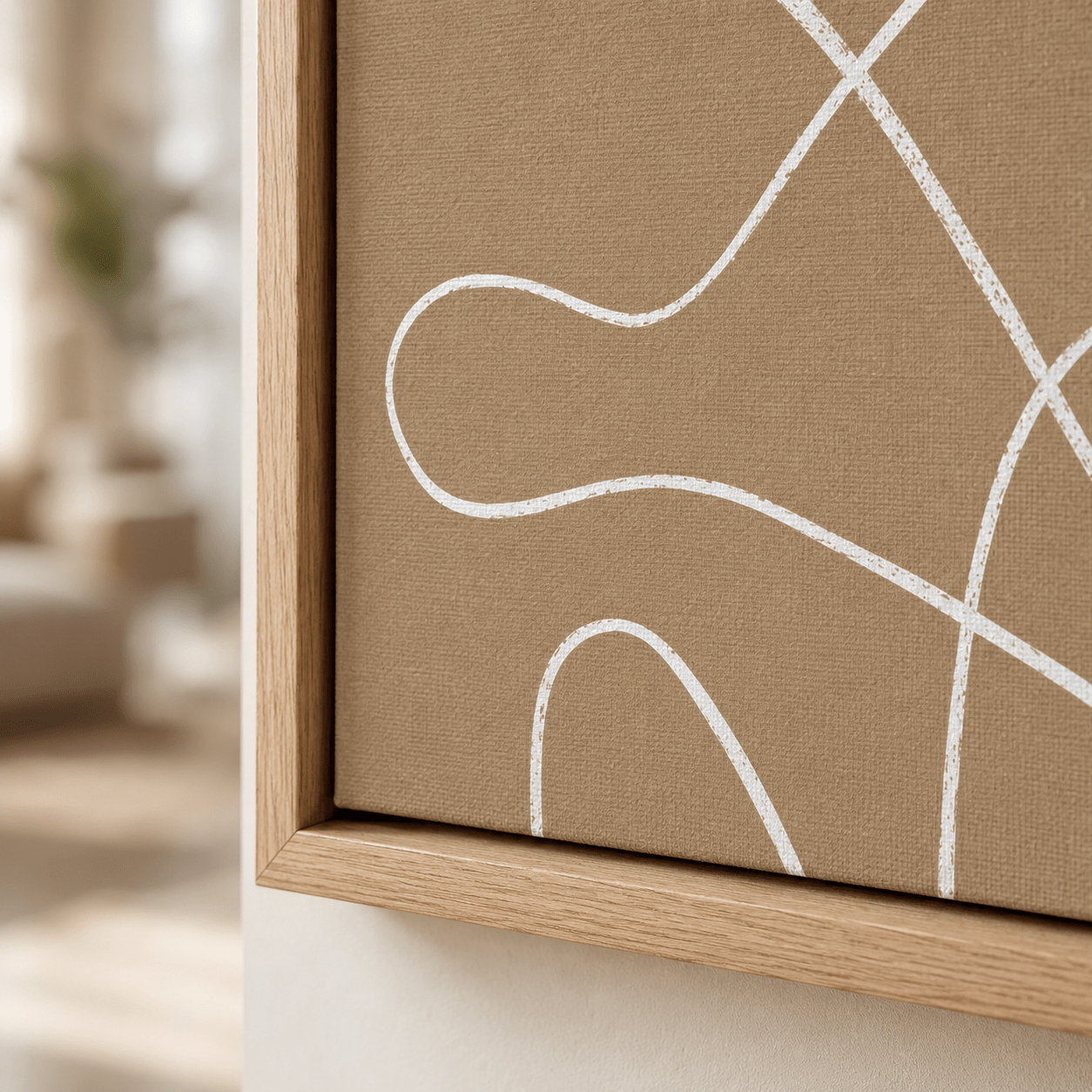 Abstract Line Art Canvas Print — Arabesque by Rossetti Art